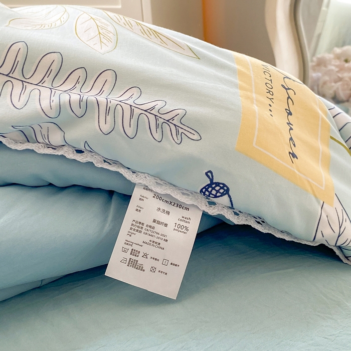 91家纺网 家纺一手货源 找家纺 穆琪 2025新款小花边夏凉被印花夏被小清新夏凉被 盛夏