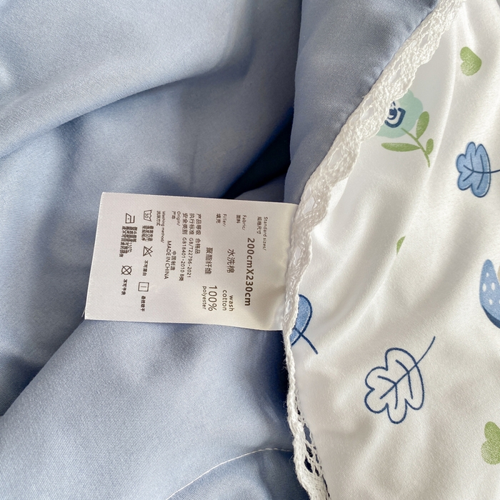 91家纺网 家纺一手货源 找家纺 穆琪 2025新款小花边夏凉被印花夏被小清新夏凉被 小蘑菇