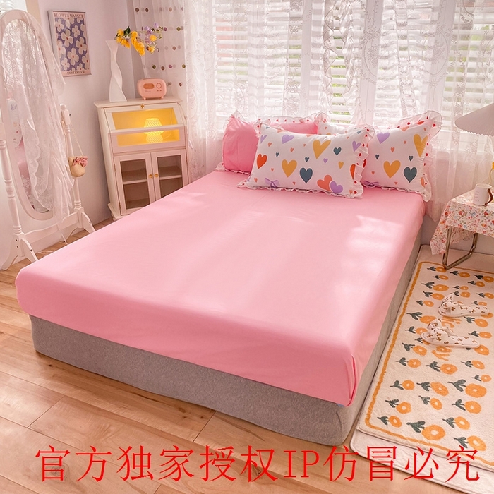 91家纺网 家纺一手货源 找家纺 玉元坊 2025春夏新款公主风全棉纯棉花边被套床单四件套 满心喜悦