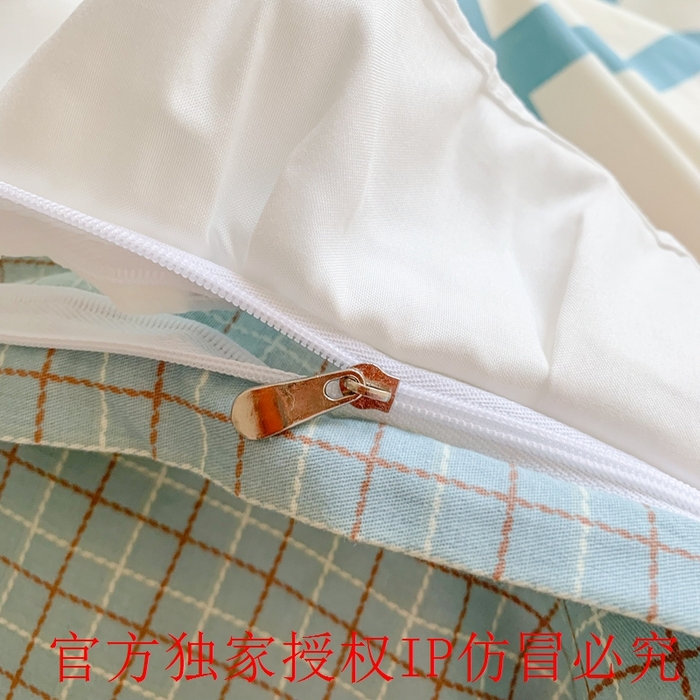 91家纺网 家纺一手货源 找家纺 玉元坊 2025春夏新款公主风全棉纯棉花边被套床单四件套 心心格