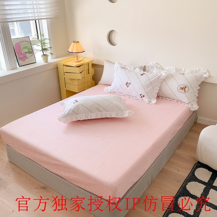 91家纺网 家纺一手货源 找家纺 玉元坊 2025春夏新款公主风全棉纯棉花边被套床单四件套 悠然小贝