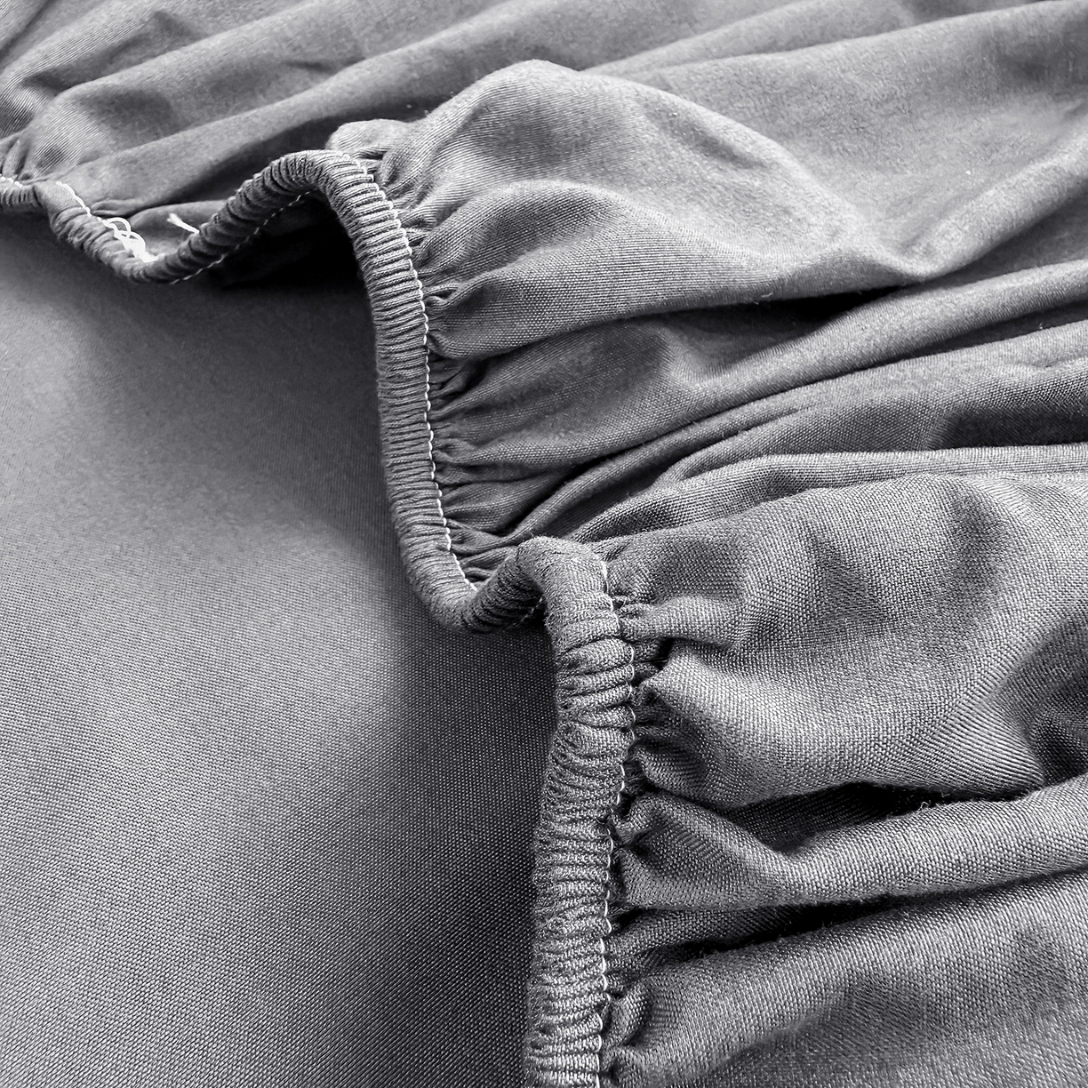 91家纺网 家纺一手货源 找家纺 茗婷家纺 2025新款供跨境外贸高克重纯色磨毛床笠宾馆养老院床笠多规格 高级灰