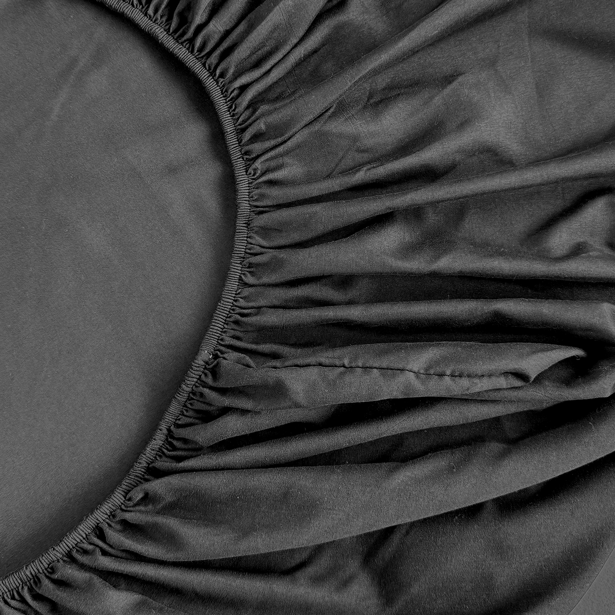 91家纺网 家纺一手货源 找家纺 茗婷家纺 2025新款供跨境外贸高克重纯色磨毛床笠宾馆养老院床笠多规格 黑色