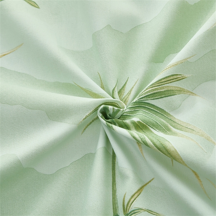 91家纺网 家纺一手货源 找家纺 雲归梦 2025新款原棉老粗布床单席子凉席印花三件套 山水之间-绿