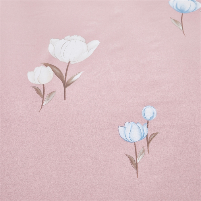 91家纺网 家纺一手货源 找家纺 雲归梦 2025新款原棉老粗布床单席子凉席印花三件套 晚香如玉-粉