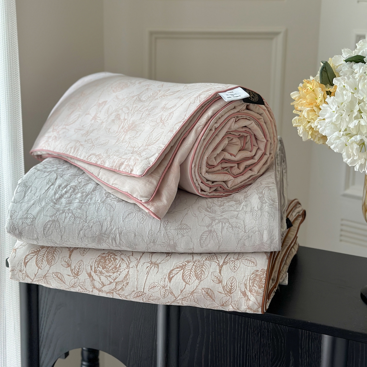 91家纺网 家纺一手货源 找家纺 （总）琳可家居 2025春夏新款天丝棉系列床盖可搭配同款夏被（提供买家秀）