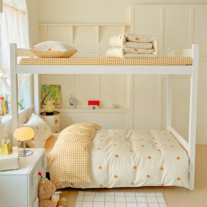 91家纺网 家纺一手货源 找家纺 （总）三兄弟 2025新款全棉印花学生三件套床单床笠四件套被套