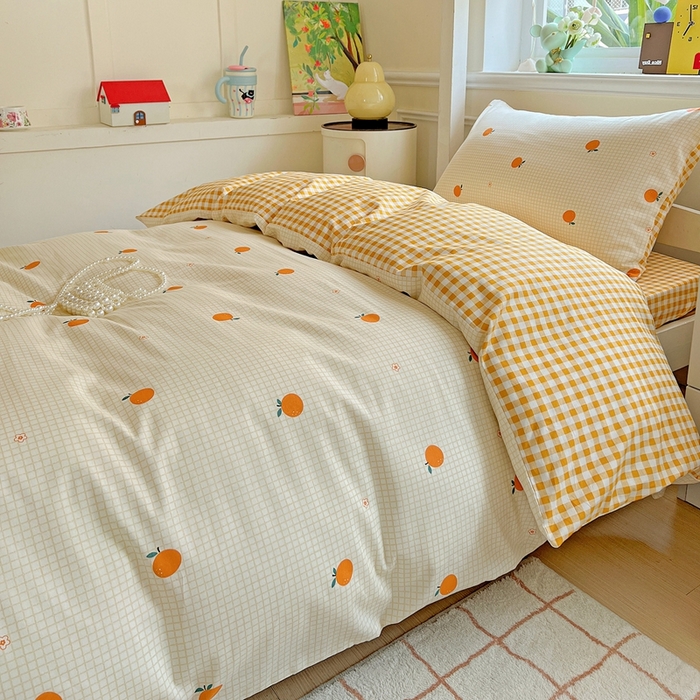 91家纺网 家纺一手货源 找家纺 （总）三兄弟 2025新款全棉印花学生三件套床单床笠四件套被套