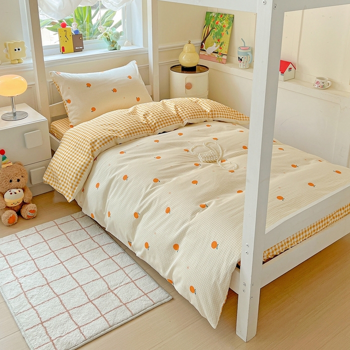 91家纺网 家纺一手货源 找家纺 （总）三兄弟 2025新款全棉印花学生三件套床单床笠四件套被套