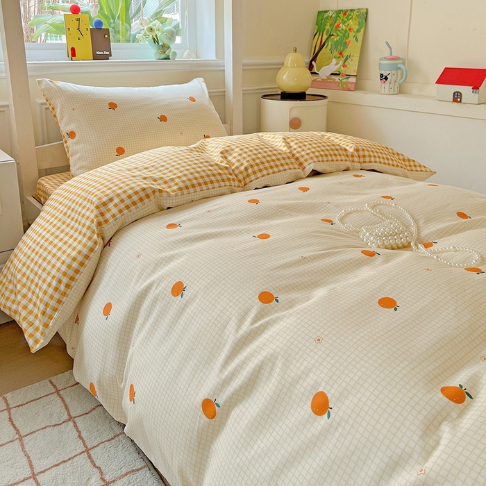 91家纺网 家纺一手货源 找家纺 （总）三兄弟 2025新款全棉印花学生三件套床单床笠四件套被套