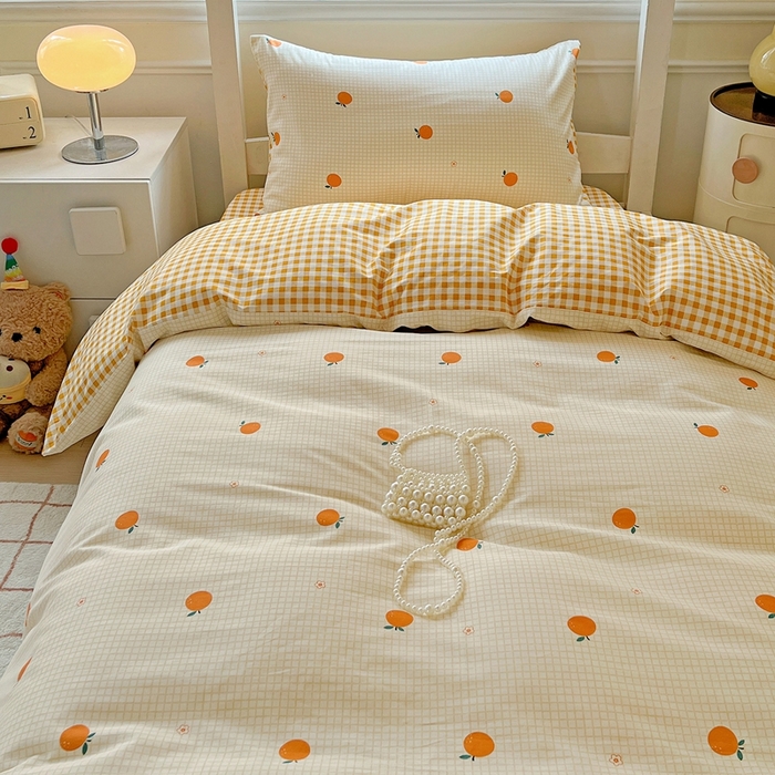 91家纺网 家纺一手货源 找家纺 （总）三兄弟 2025新款全棉印花学生三件套床单床笠四件套被套