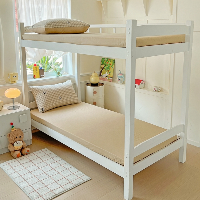 91家纺网 家纺一手货源 找家纺 三兄弟 2025新款全棉印花学生三件套床单床笠四件套被套 日系小熊猫