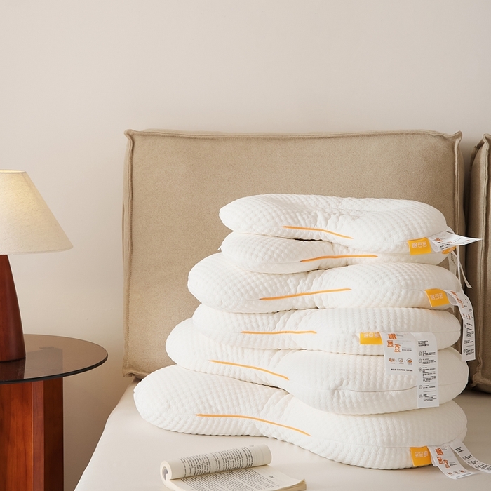 91家纺网 家纺一手货源 找家纺 （总）境月枕芯坊 2025春夏新款眠豆豆护颈枕 枕头枕芯