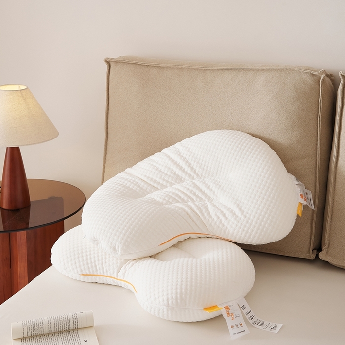 91家纺网 家纺一手货源 找家纺 境月枕芯坊 2025春夏新款眠豆豆护颈枕 枕头枕芯 组合图仅供展示 /只