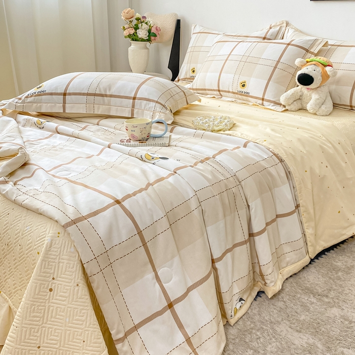 91家纺网 家纺一手货源 找家纺 （总）富之航家纺 2025新款全棉印花床盖四件套