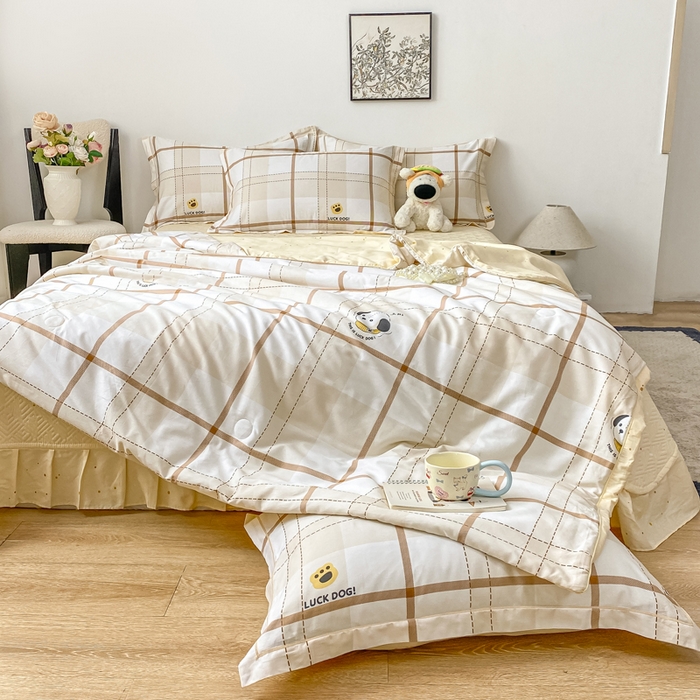 91家纺网 家纺一手货源 找家纺 富之航家纺 2025新款全棉印花床盖四件套 童趣甜梦