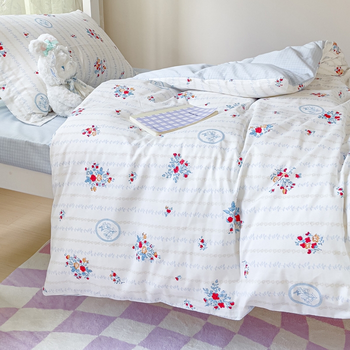 91家纺网 家纺一手货源 找家纺 金鑫汇家纺 2025新款印花花型-学生上下铺三件套 伯爵夫人