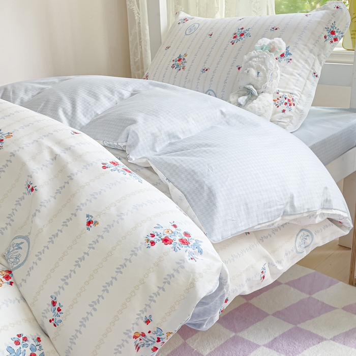 91家纺网 家纺一手货源 找家纺 金鑫汇家纺 2025新款印花花型-学生上下铺三件套 伯爵夫人