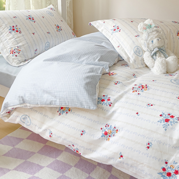 91家纺网 家纺一手货源 找家纺 金鑫汇家纺 2025新款印花花型-学生上下铺三件套 伯爵夫人