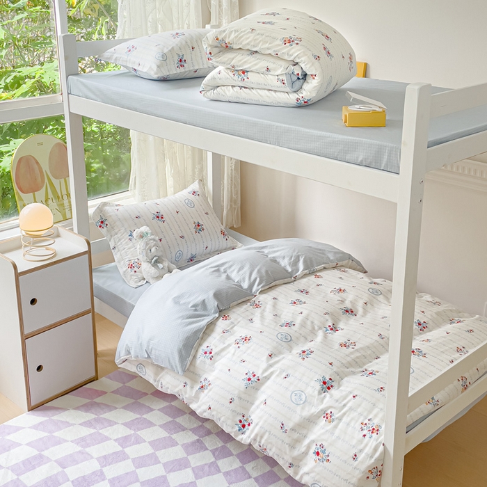 金鑫汇家纺 2025新款印花花型-学生上下铺三件套 伯爵夫人