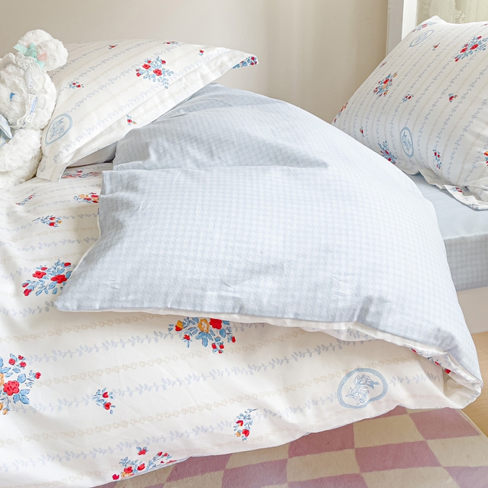 91家纺网 家纺一手货源 找家纺 金鑫汇家纺 2025新款印花花型-学生上下铺三件套 伯爵夫人