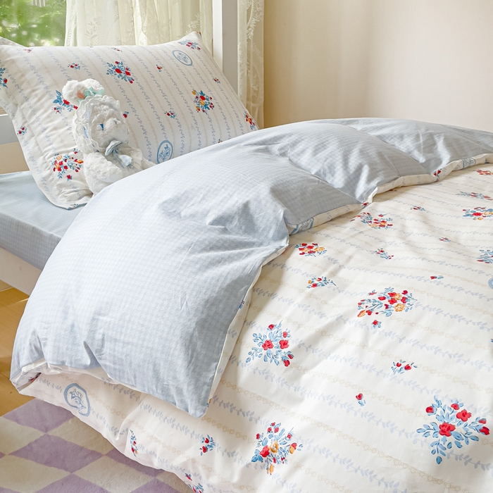 91家纺网 家纺一手货源 找家纺 金鑫汇家纺 2025新款印花花型-学生上下铺三件套 伯爵夫人