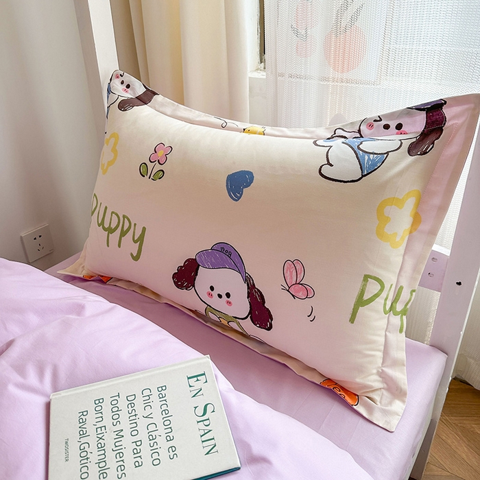 91家纺网 家纺一手货源 找家纺 金鑫汇家纺 2025新款印花花型-学生上下铺三件套 狗狗乐园