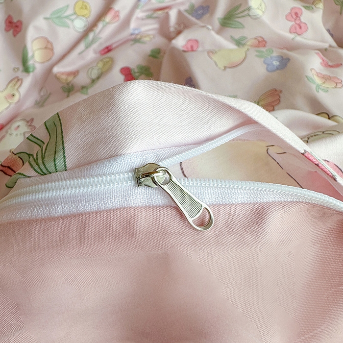 91家纺网 家纺一手货源 找家纺 金鑫汇家纺 2025新款印花花型-学生上下铺三件套 荷枝桃桃