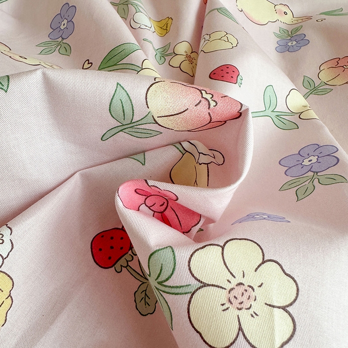 91家纺网 家纺一手货源 找家纺 金鑫汇家纺 2025新款印花花型-学生上下铺三件套 荷枝桃桃