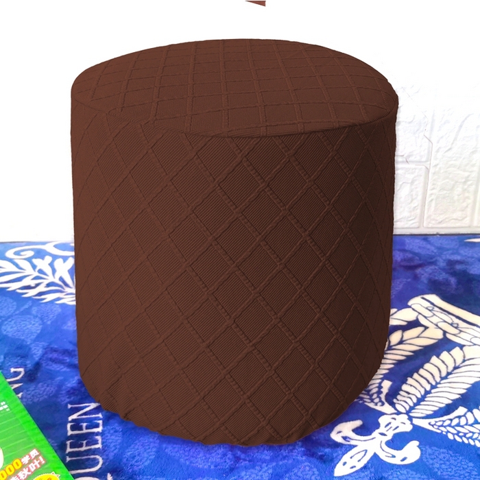 91家纺网 家纺一手货源 找家纺 （总）壹零特色家纺 菱形格提花小号圆柱凳套 换鞋凳套