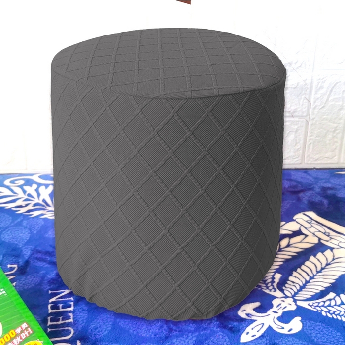 91家纺网 家纺一手货源 找家纺 （总）壹零特色家纺 菱形格提花小号圆柱凳套 换鞋凳套