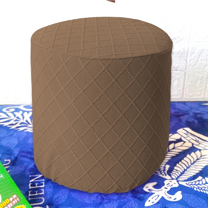 91家纺网 家纺一手货源 找家纺 （总）壹零特色家纺 菱形格提花小号圆柱凳套 换鞋凳套
