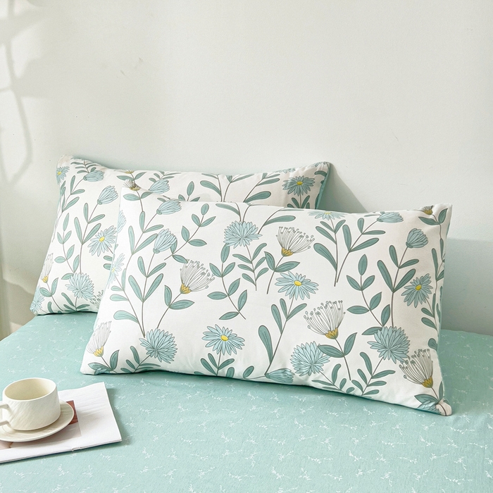 91家纺网 家纺一手货源 找家纺 小叮当家纺仓储工厂店 （提供买家秀 爆款花型 不断货）2025新款全棉A类印花纯棉花夏被可机洗空调被 风铃蓝