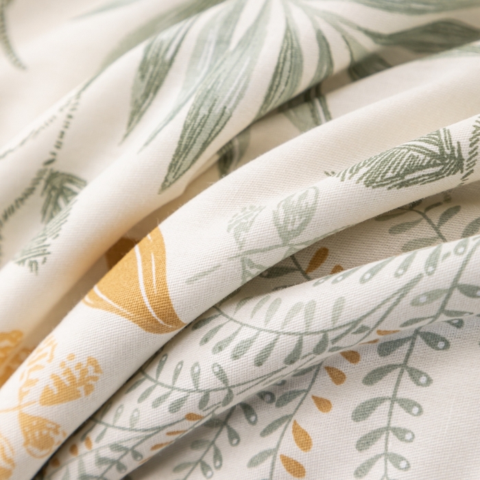 91家纺网 家纺一手货源 找家纺 小叮当家纺仓储工厂店 （提供买家秀 爆款花型 不断货）2025新款全棉A类印花纯棉花夏被可机洗空调被 花影轻颜-绿