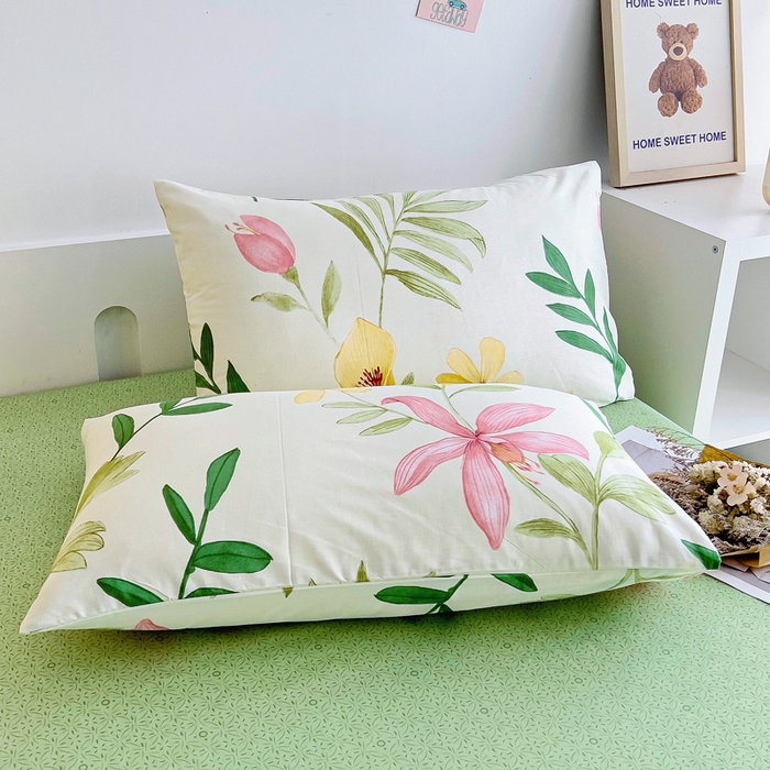 91家纺网 家纺一手货源 找家纺 小叮当家纺仓储工厂店 （提供买家秀 爆款花型 不断货）2025新款全棉A类印花纯棉花夏被可机洗空调被 花之恋-米