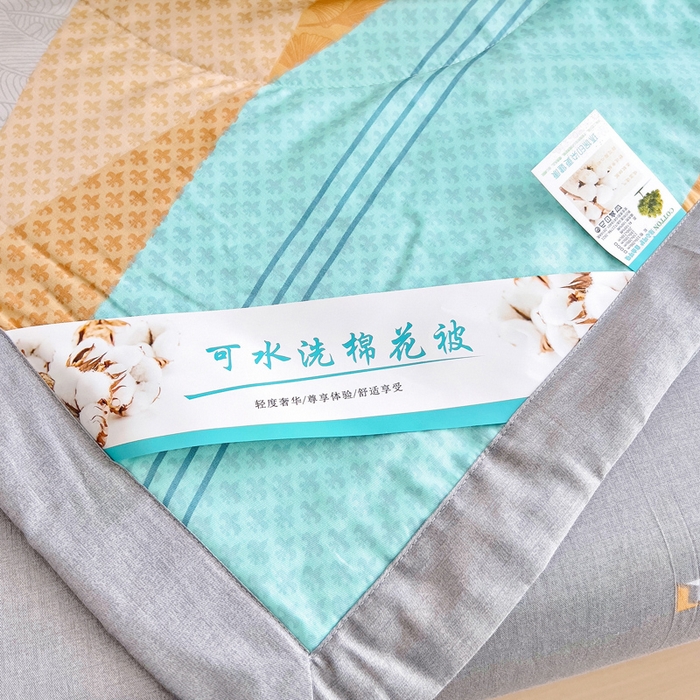 91家纺网 家纺一手货源 找家纺 小叮当家纺仓储工厂店 （提供买家秀 爆款花型 不断货）2025新款全棉A类印花纯棉花夏被可机洗空调被 金城之恋