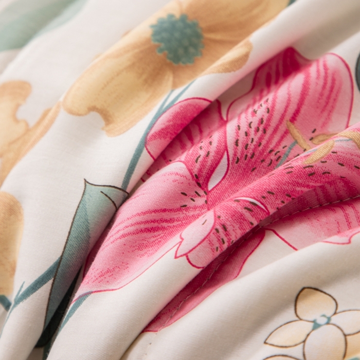 91家纺网 家纺一手货源 找家纺 小叮当家纺仓储工厂店 （提供买家秀 爆款花型 不断货）2025新款全棉A类印花纯棉花夏被可机洗空调被 漫歌雅韵