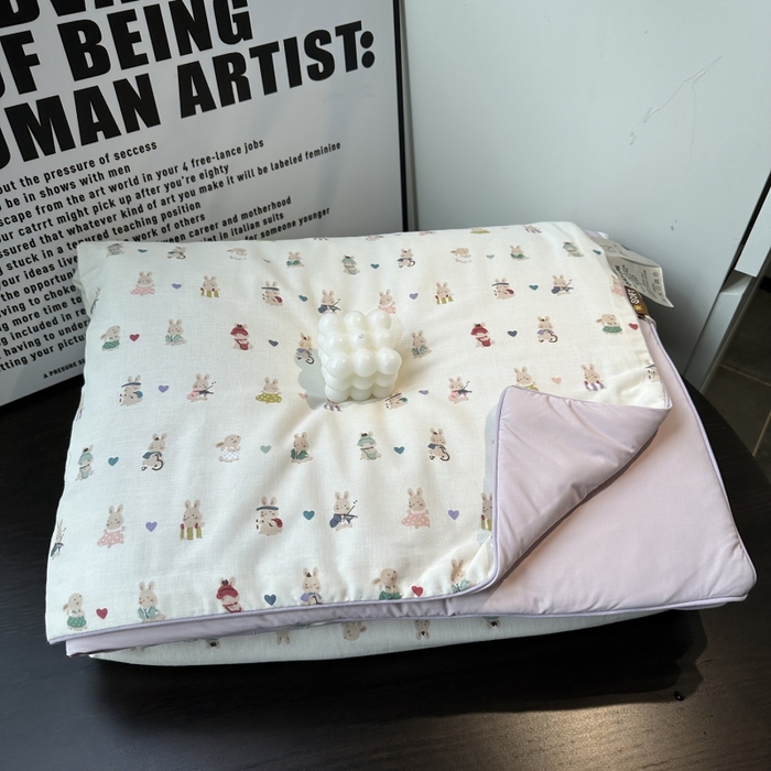 91家纺网 家纺一手货源 找家纺 麦伦家居 2025春夏新款冰纱夏被夏凉被空调被系列二 巴巴兔