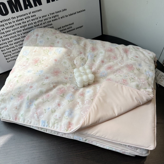 麦伦家居 2025春夏新款冰纱夏被夏凉被空调被系列二 花茶粉