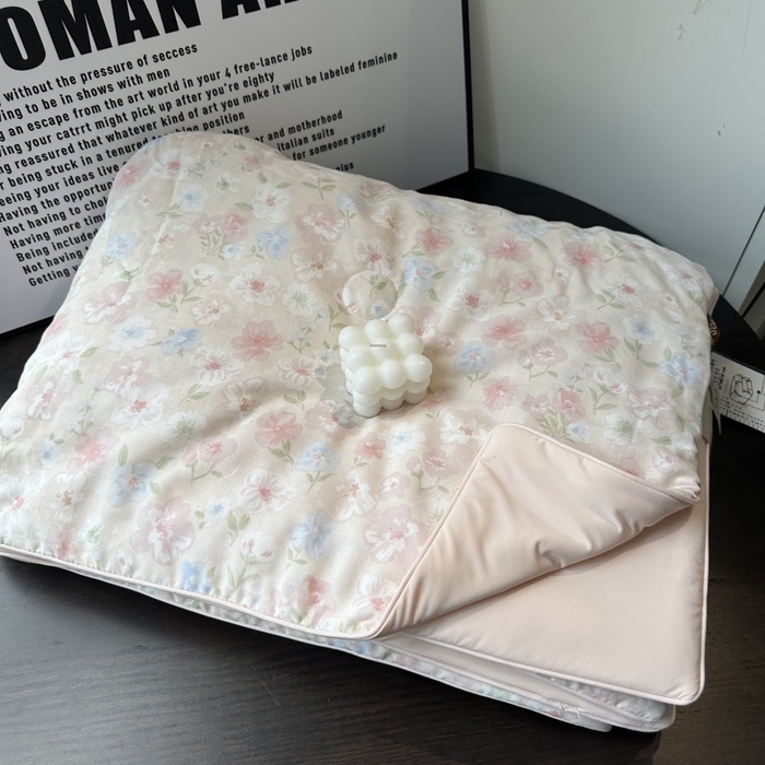 91家纺网 家纺一手货源 找家纺 麦伦家居 2025春夏新款冰纱夏被夏凉被空调被系列二 花茶粉