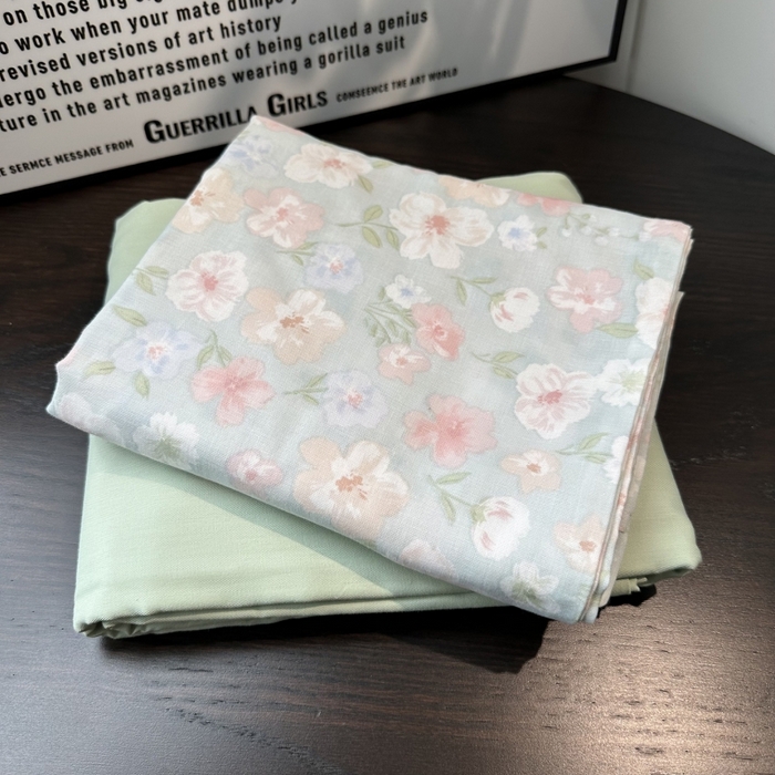 91家纺网 家纺一手货源 找家纺 麦伦家居 2025春夏新款冰纱夏被夏凉被空调被系列二 花茶绿