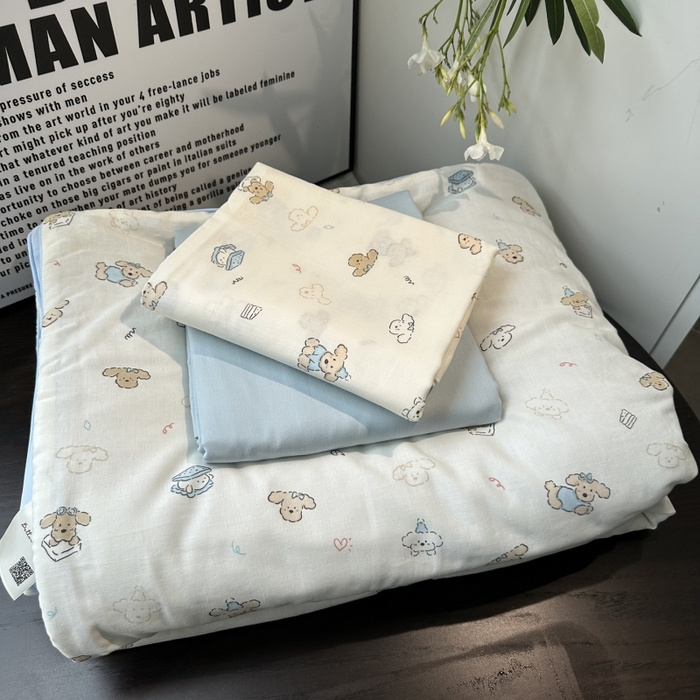 91家纺网 家纺一手货源 找家纺 麦伦家居 2025春夏新款冰纱夏被夏凉被空调被系列二 卷毛狗