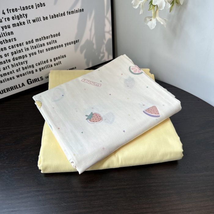 91家纺网 家纺一手货源 找家纺 麦伦家居 2025春夏新款冰纱夏被夏凉被空调被系列二 水果派