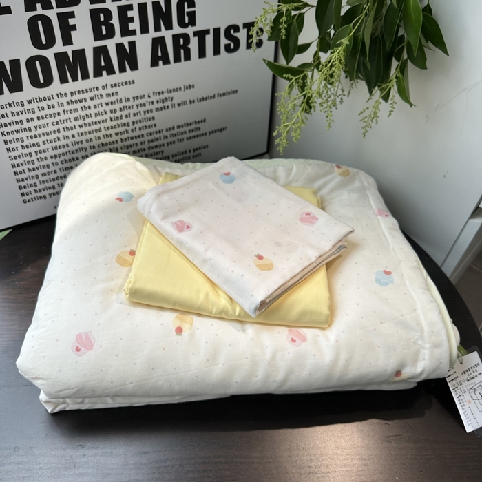 91家纺网 家纺一手货源 找家纺 麦伦家居 2025春夏新款冰纱夏被夏凉被空调被系列二 夏日冰激凌