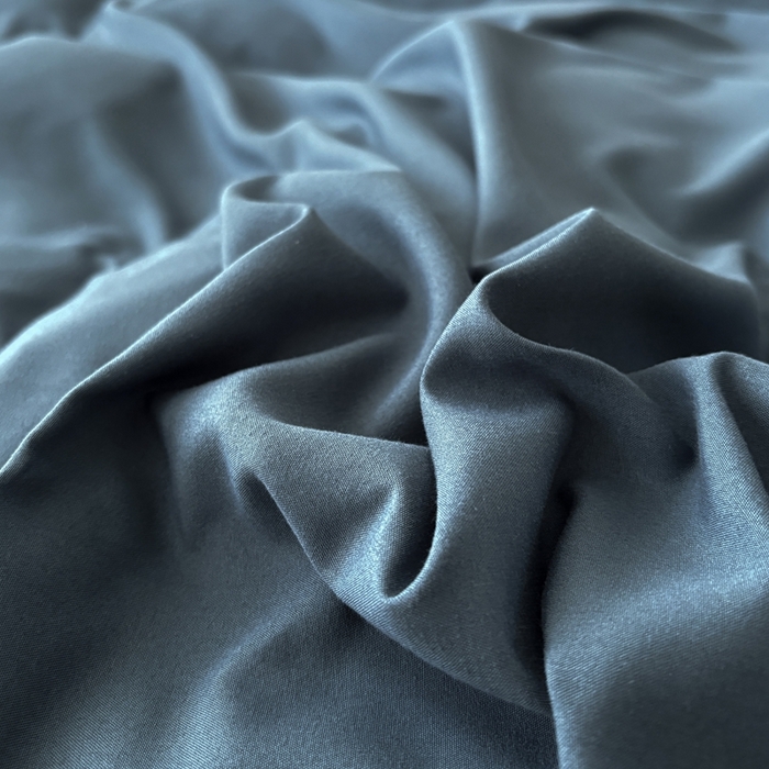 91家纺网 家纺一手货源 找家纺 百花王 2025新款亲肤舒适简约纯色水洗棉四件套 宝蓝灰