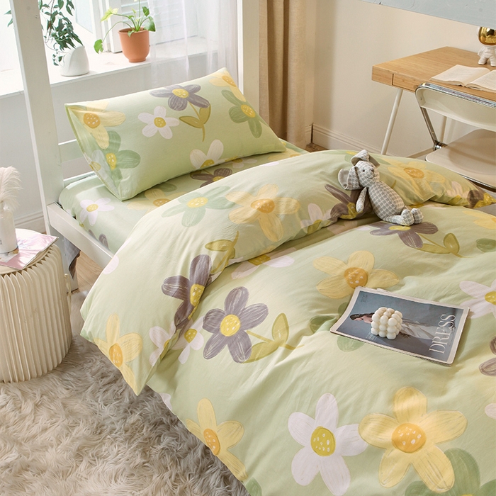 91家纺网 家纺一手货源 找家纺 金鑫汇家纺 2025新款印花花型-学生上下铺三件套 五彩缤纷