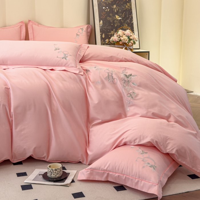 91家纺网 家纺一手货源 找家纺 （总）U品汇 【亏本特价】A类纯棉全棉40S支长绒棉刺绣花四件套100%棉高端礼盒