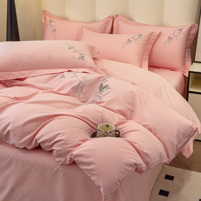 91家纺网 家纺一手货源 找家纺 （总）U品汇 【亏本特价】A类纯棉全棉40S支长绒棉刺绣花四件套100%棉高端礼盒