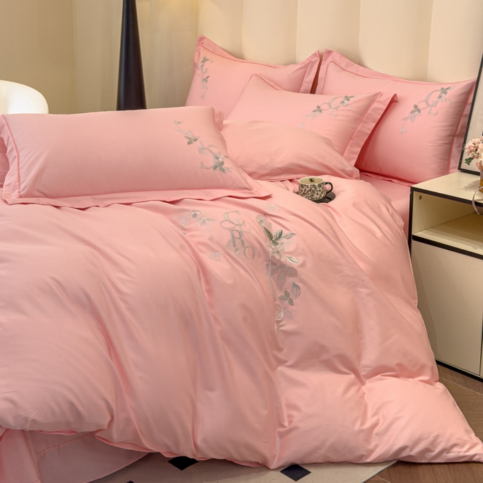 91家纺网 家纺一手货源 找家纺 （总）U品汇 【亏本特价】A类纯棉全棉40S支长绒棉刺绣花四件套100%棉高端礼盒