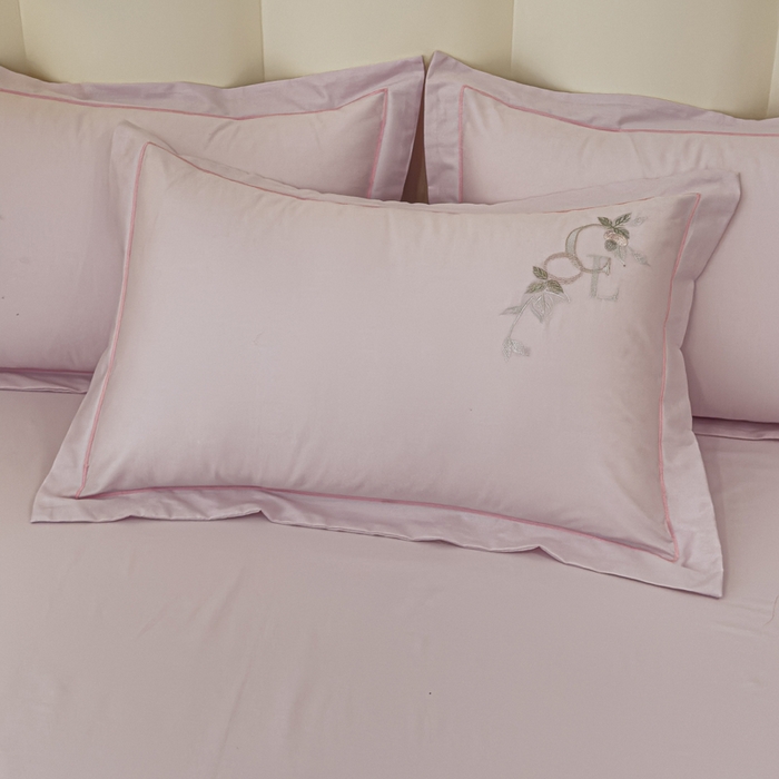 91家纺网 家纺一手货源 找家纺 U品汇 【亏本特价】A类纯棉全棉40S支长绒棉刺绣花四件套100%棉高端礼盒 夏瑾-薰衣紫